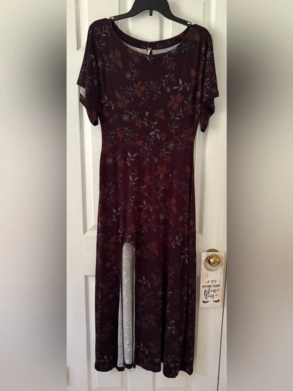Free People Black Floral Dress